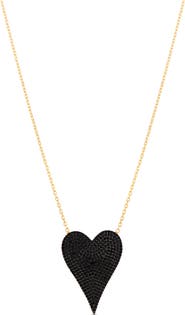SHYMI Jumbo Pavé Heart Pendant Necklace