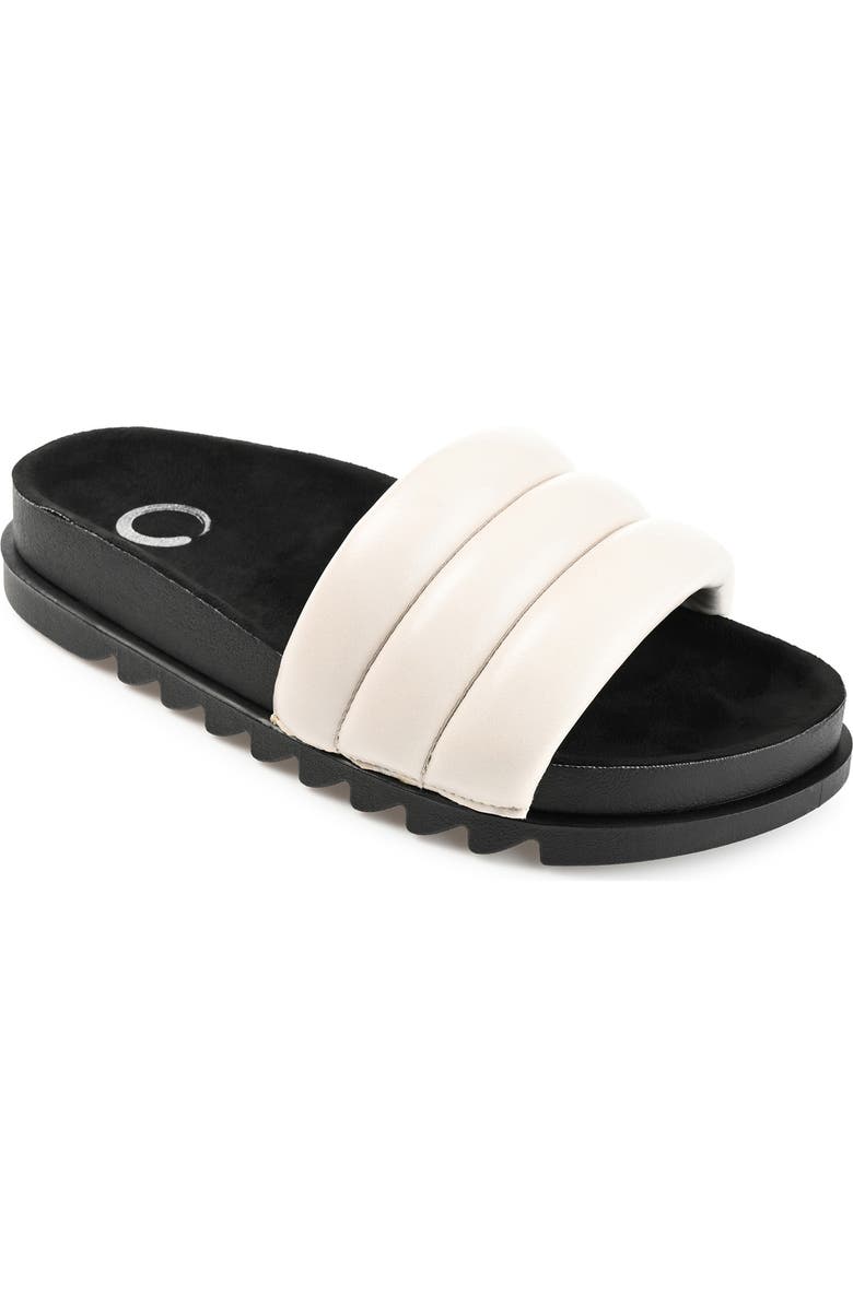 Journee Collection Sandal, Main, color, Off White