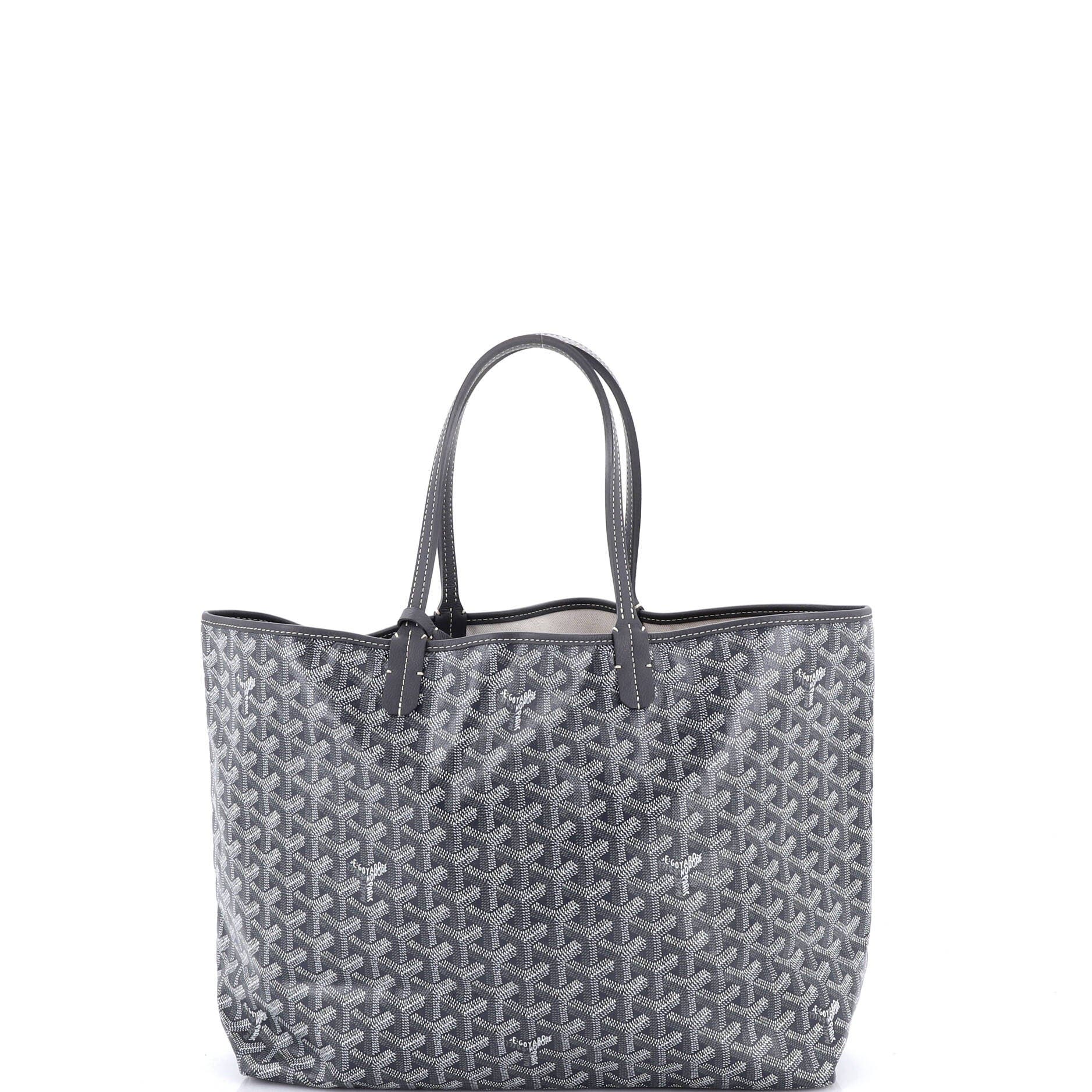 Pre-Owned Goyard Saint Louis Tote Coated Canvas PM, Main, color, Gray