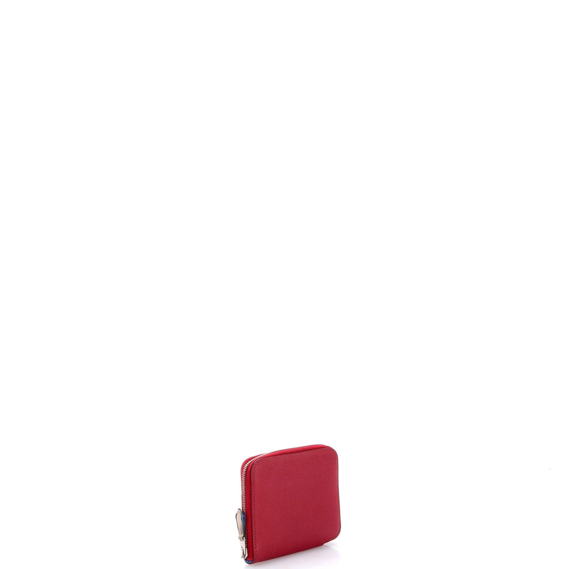 Azap Zip Around Wallet Silk'in Epsom Compact, Alternate, color, Red