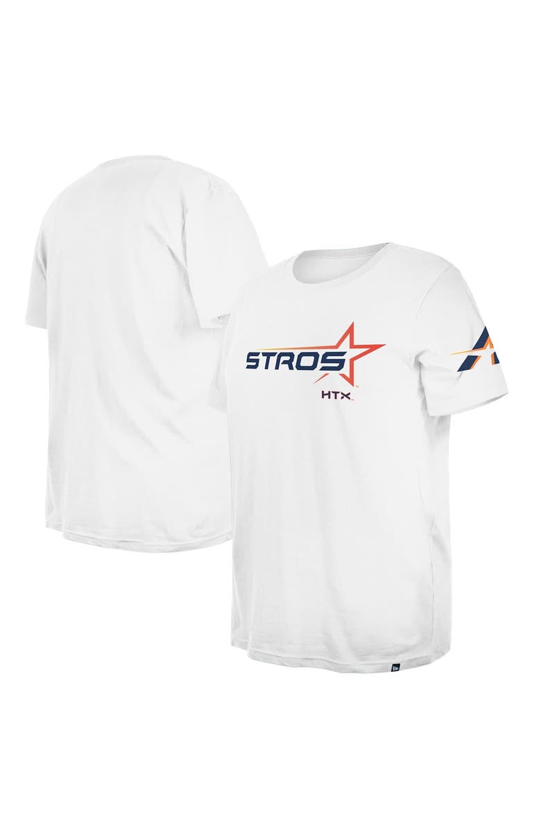 New Era Women's New Era  White Houston Astros 2025 City Connect Plus Size T-Shirt, Main, color, 