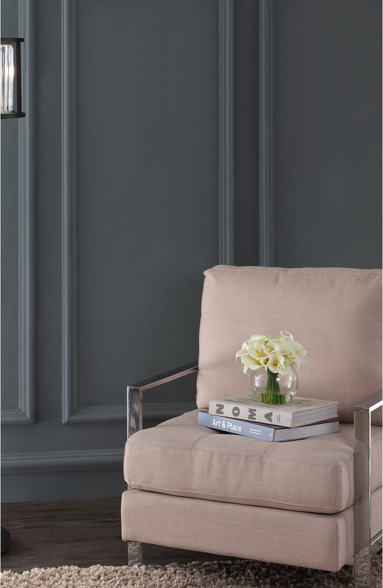 JONATHAN Y Bevin 63" Metal/Crystal LED Floor Lamp, Oil Rubbed Bronze/Crystal, Alternate, color, 