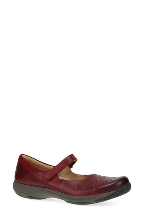 Stacy Wide Mary Jane Flat (Women)