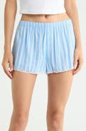 Open Edit Lace Trim Twill Boxer Shorts