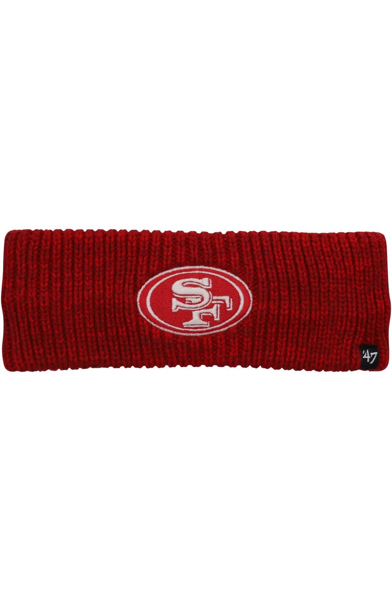 '47 Women's '47 Scarlet San Francisco 49ers Team Meeko Headband, Main, color, 
