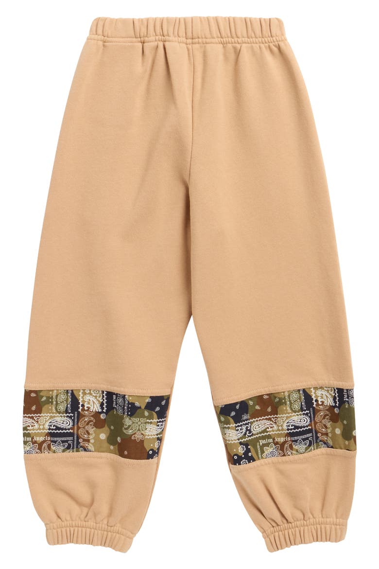 Kids' Palm Brush Camo Sweatpants, Alternate, color, BEIGE/ RED