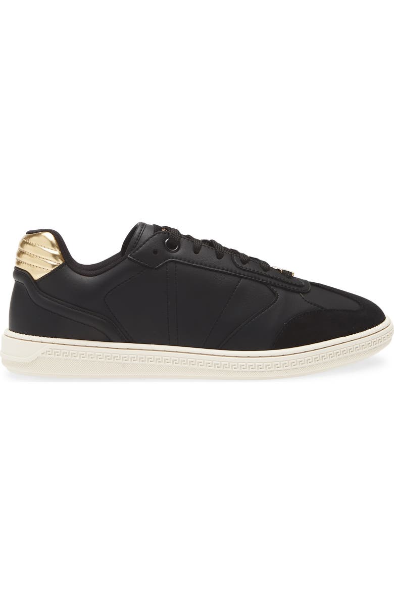 Versace Greca Court Sneaker, Alternate, color, Black Antracite Gold