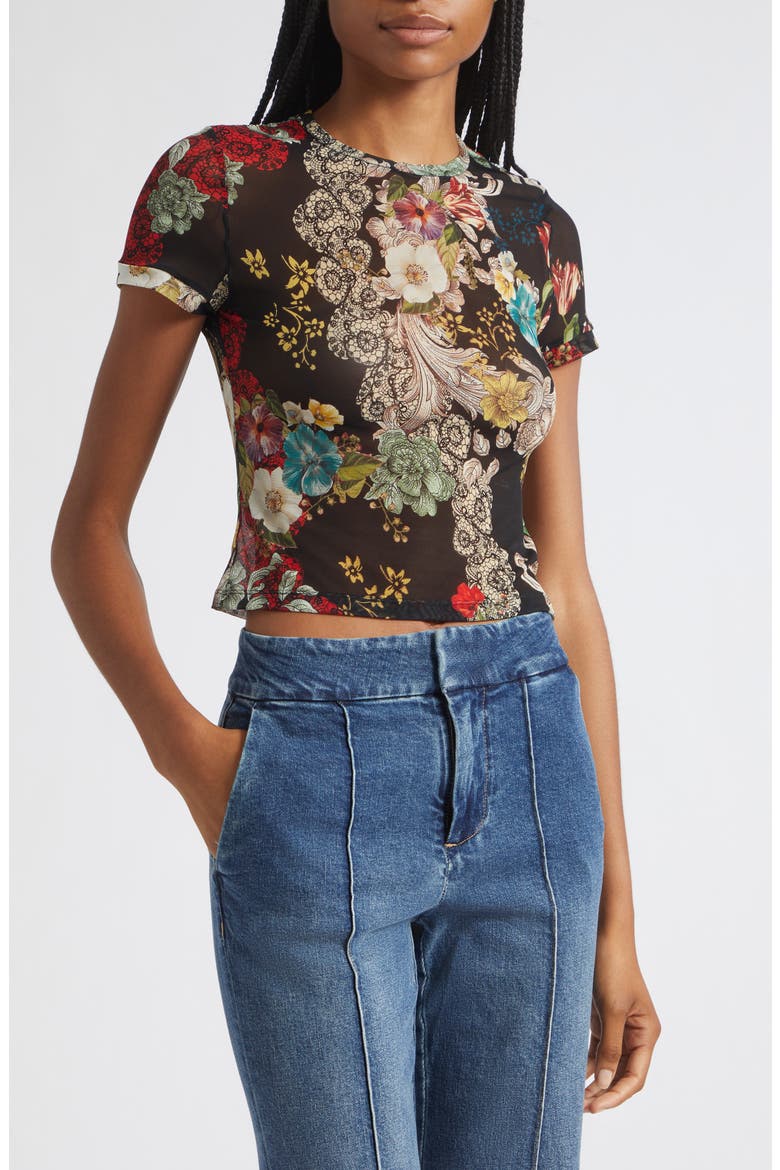 Tess Floral Print Mesh Top, Alternate, color, FREE SPIRIT