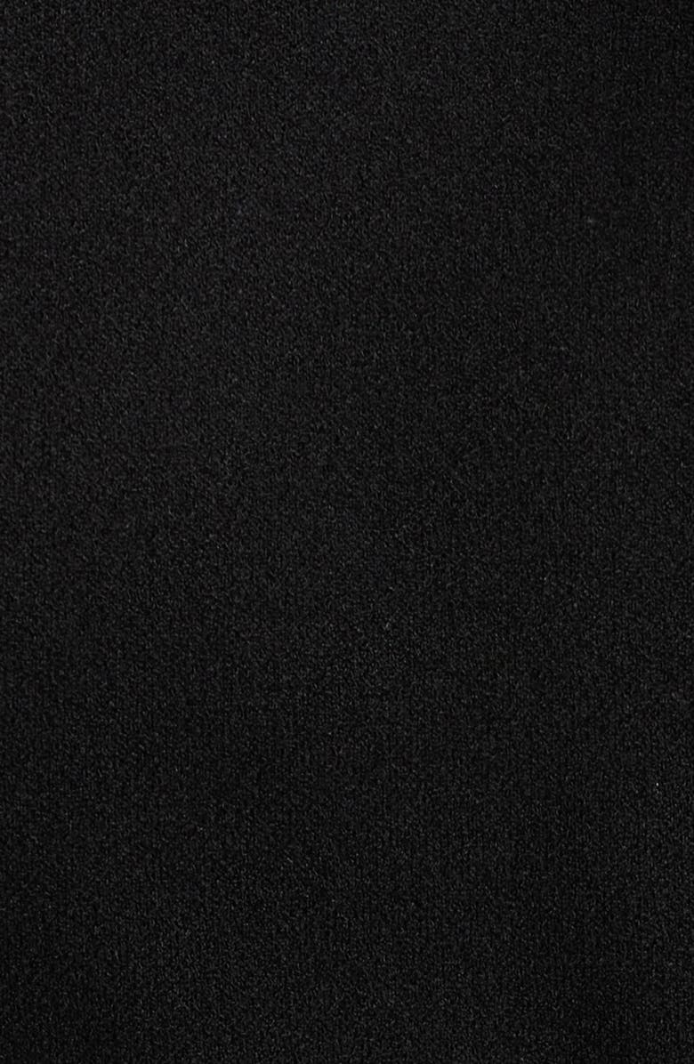 Eliza J Halter Neck Ruched Cocktail Dress, Alternate, color, Black