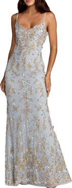Mac Duggal Embellished Sleeveless Sweetheart Neck Gown