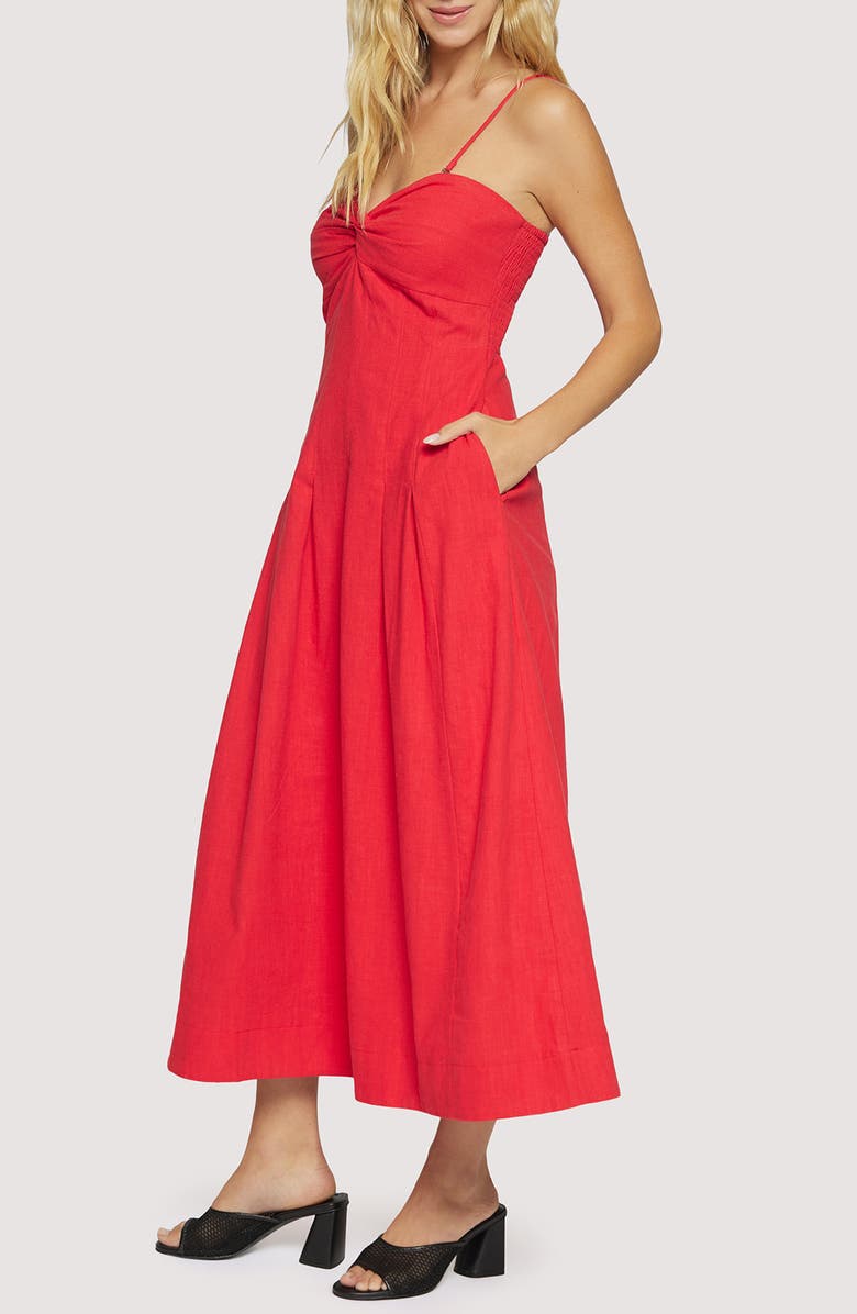 Lost + Wander Catania Maxi Dress, Alternate, color, Red
