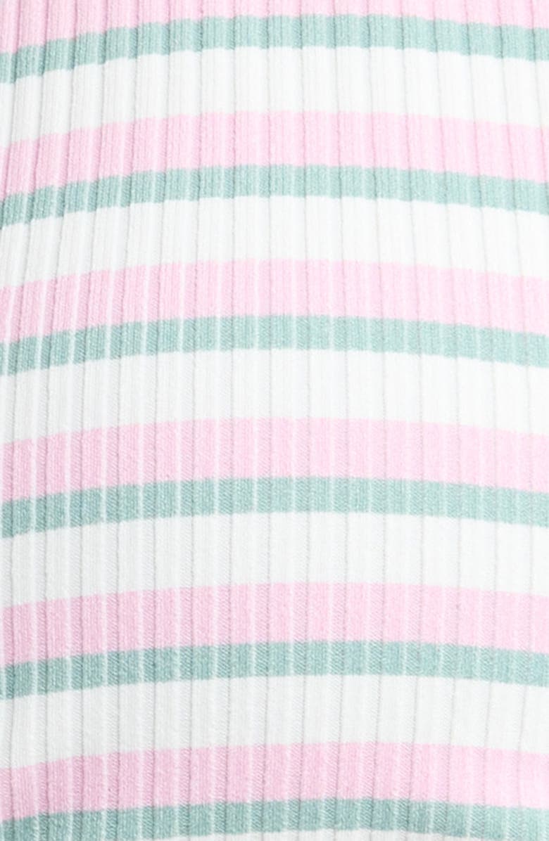 PacSun Skyrocket Triangle Halter Bikini Top, Alternate, color, Pink Green Stripe