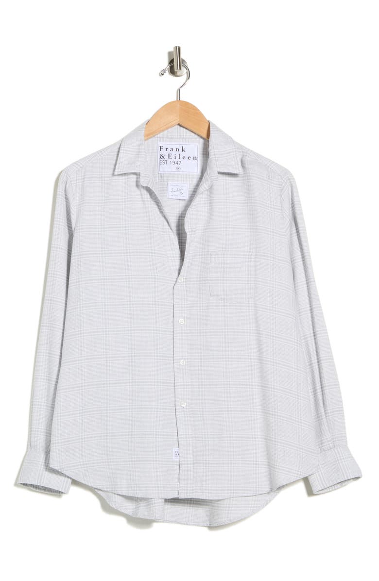 Frank & Eileen Relaxed Fit Cotton & Tencel<sup>®</sup> Lyocell Blend Button-Up ShirtT, Alternate, color, Gray / White Plaid
