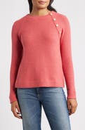 NIC+ZOE Thermal Knit Button Top