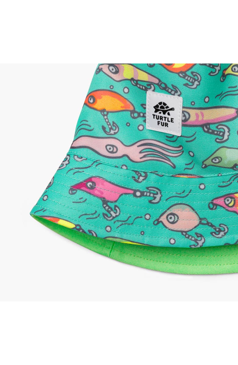 Turtle Fur Kids Wild Thing Bucket Hat, Alternate, color, School Of Fish Bait