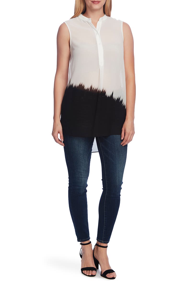 Ikat Sleeveless Tunic, Alternate, color, RICH BLACK