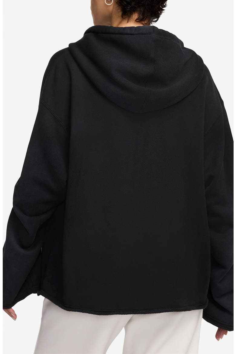 Flight Fleece Rhinestone Logo Hoodie, Alternate, color, BLACK