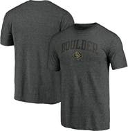 Fanatics MTO Label Men's Charcoal Colorado Buffaloes Arched City Tri-Blend T-Shirt