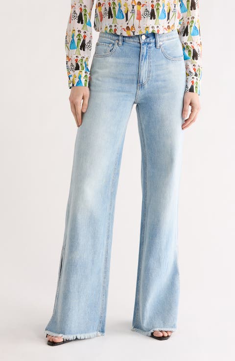 Weezy High Waist Full Length Jeans (Gemma Light Blue)
