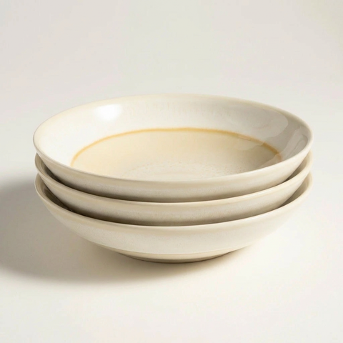 Leiria Pot Plate Stoneware 8 In Set Of 3