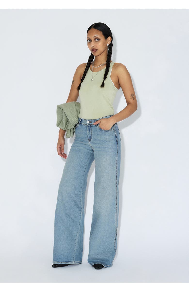 Dr. Denim Zila Mid Wide Jeans, Alternate, color, Cape Light Vintage