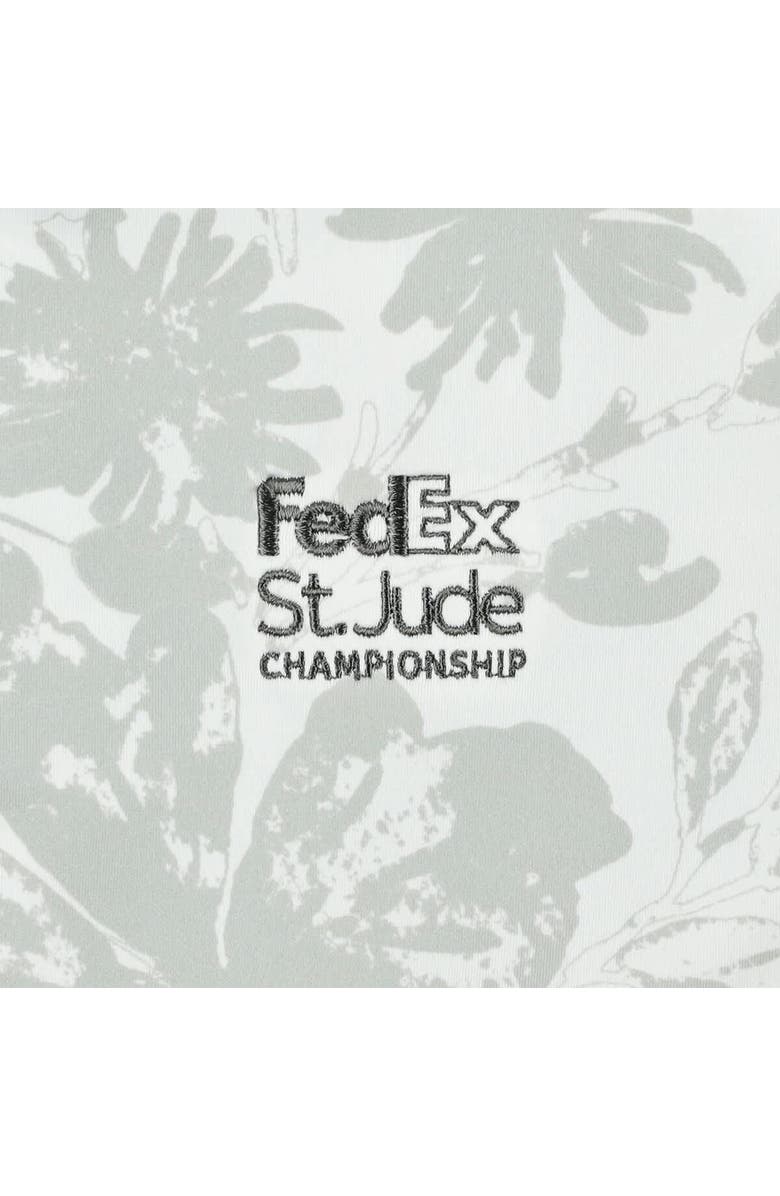 PUMA Men's Puma White FedEx St. Jude Championship MATTR Rose Polo, Alternate, color, White