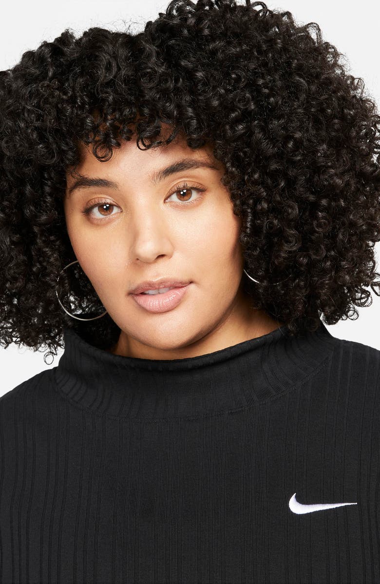 Nike Rib Mock Neck Sweatshirt, Alternate, color, 