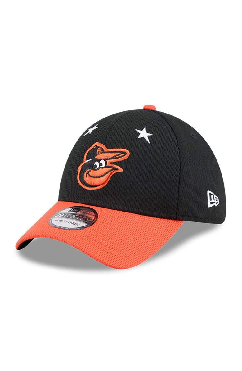 New Era Men's New Era Black/Orange Baltimore Orioles 2025 MLB All-Star Game 39THIRTY Flex Hat, Alternate, color, Black