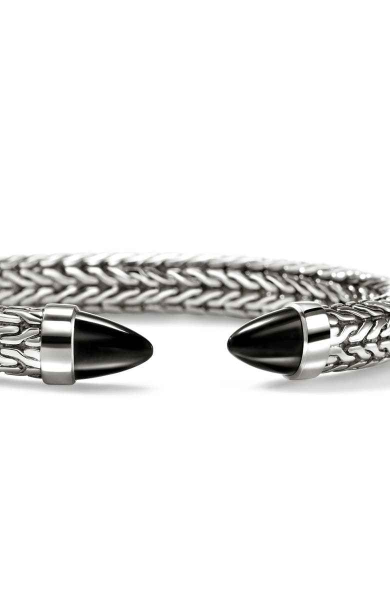 John Hardy SPEAR 50 SILVER 8.9M, Alternate, color, Silver/ Black Onyx