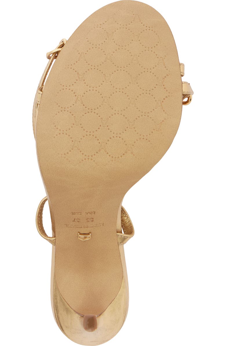 Arezzo Mackenzie High Ankle Strap Sandal, Alternate, color, Gold