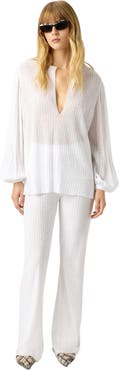 Missoni Blouse In Ribbed Viscose Lamé With Sequins