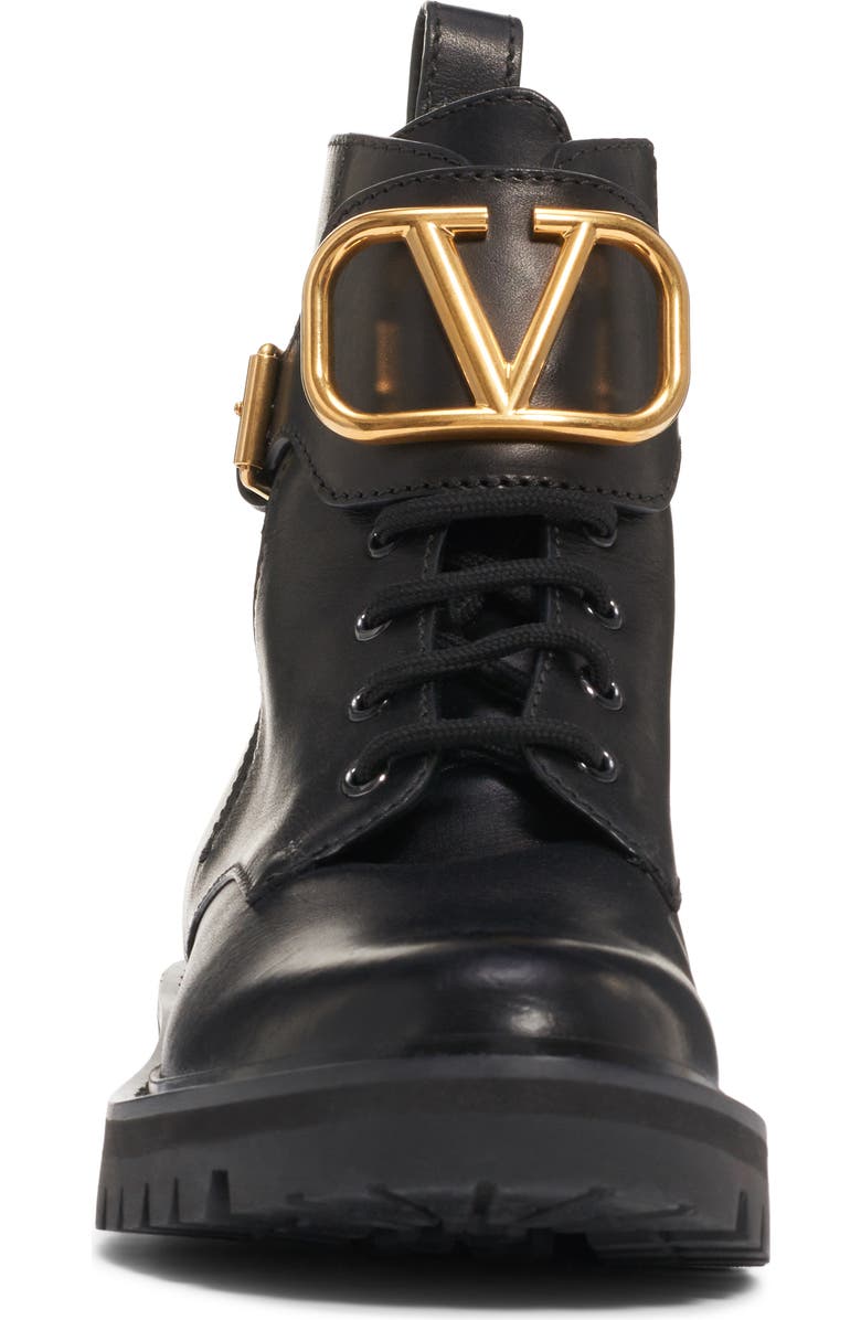 Valentino Garavani VLOGO Buckle Combat Boot, Alternate, color,