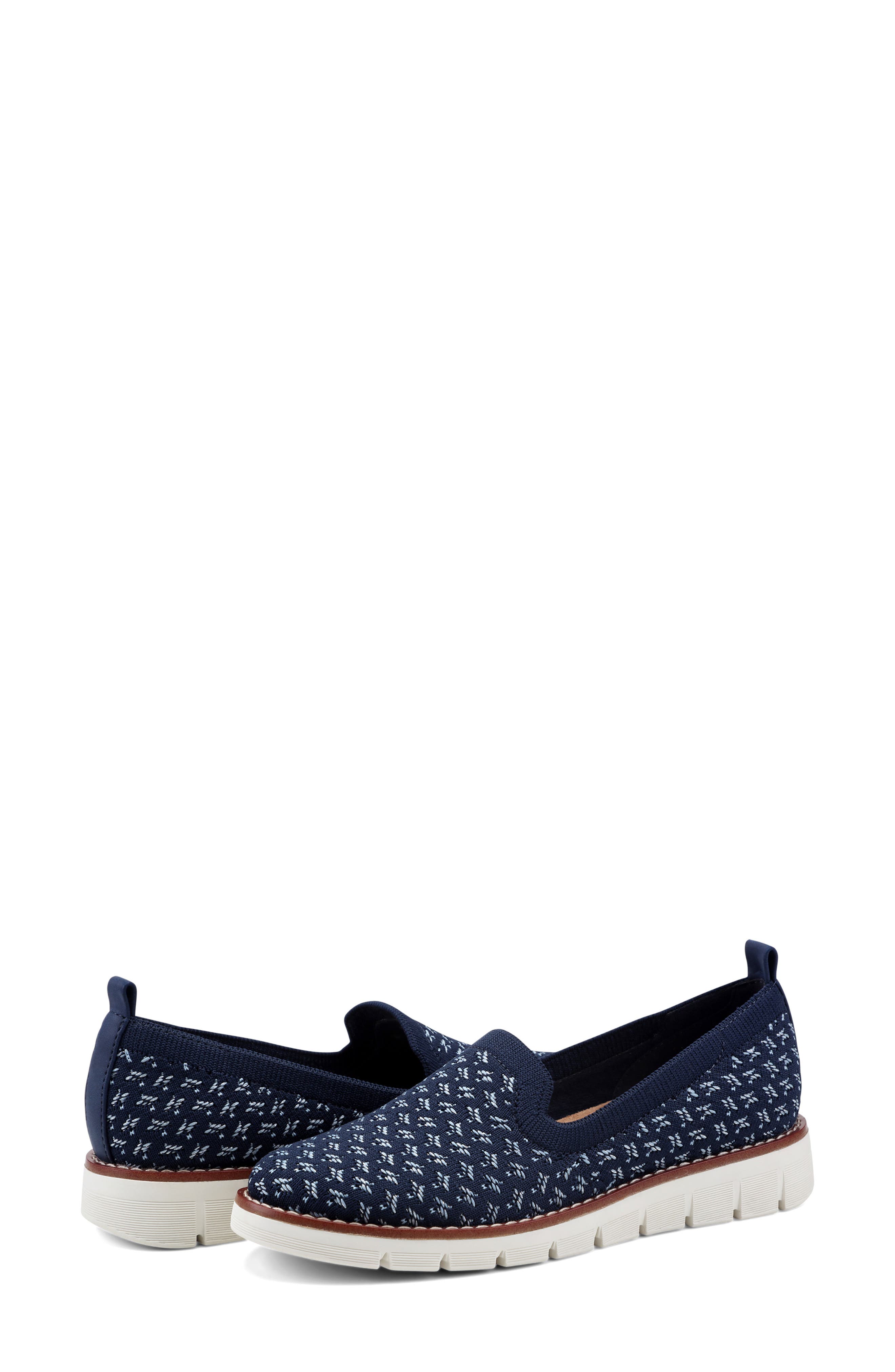Easy Spirit Valina Knit Slip-On Shoe, Alternate, color, Dark Blue