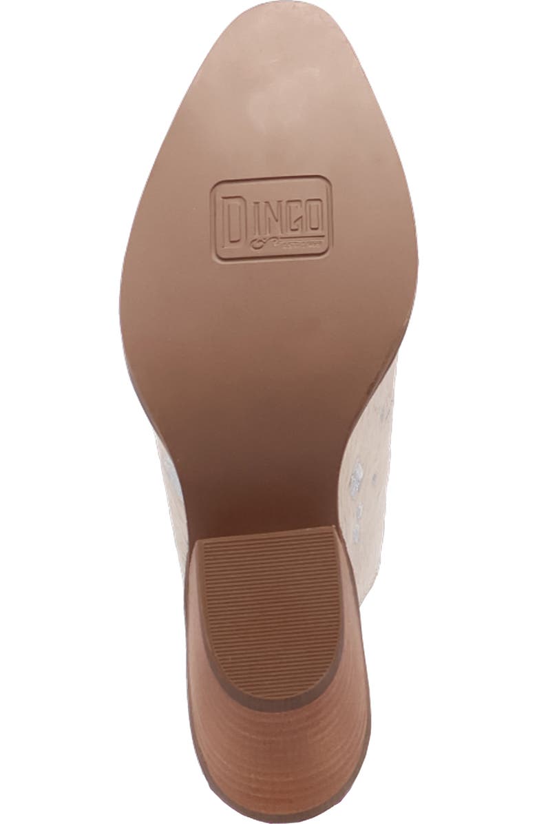 Dingo Cash Cow Genuine Calf Hair Mule, Alternate, color, Silver
