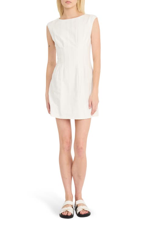 Sleeveless Cotton & Linen Minidress