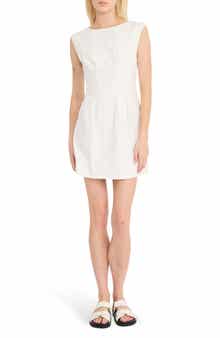 Luxely Sleeveless Cotton & Linen Minidress