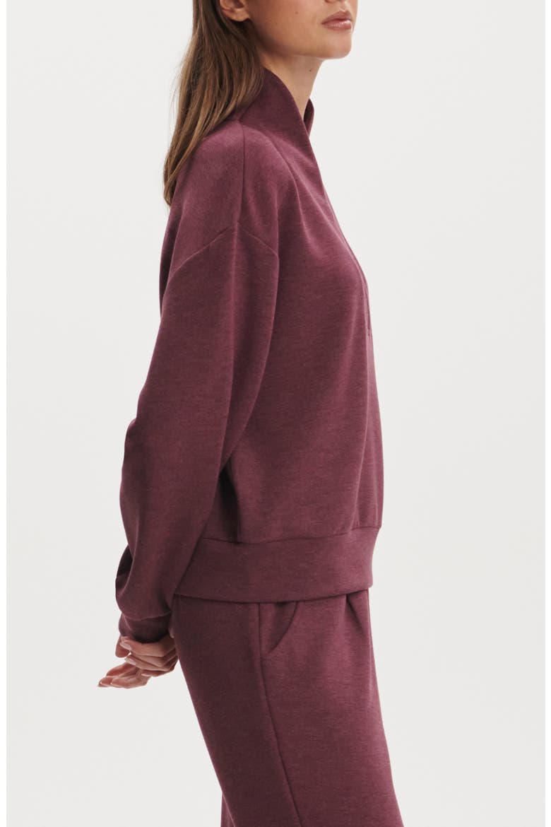 Davidson Woven Sweatshirt, Alternate, color, SASSAFRAS MARL