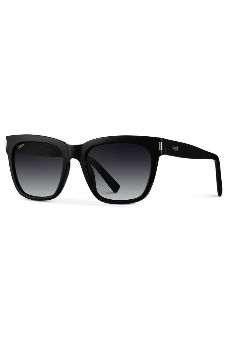 Dakota - 53mm Cat-Eye Polarized Sunglasses, Alternate, color, Black