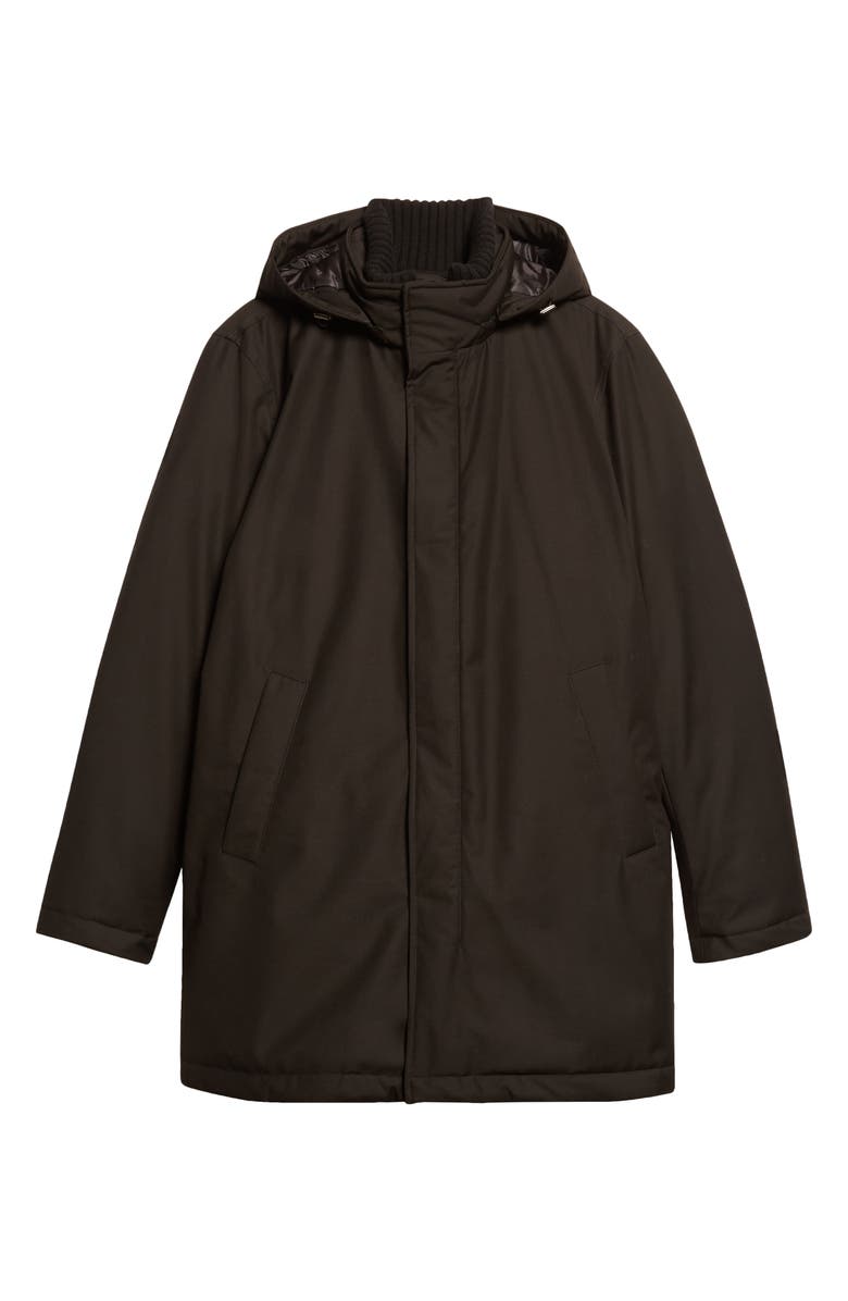 Herno Windproof Hooded Down Parka, Alternate, color, Black