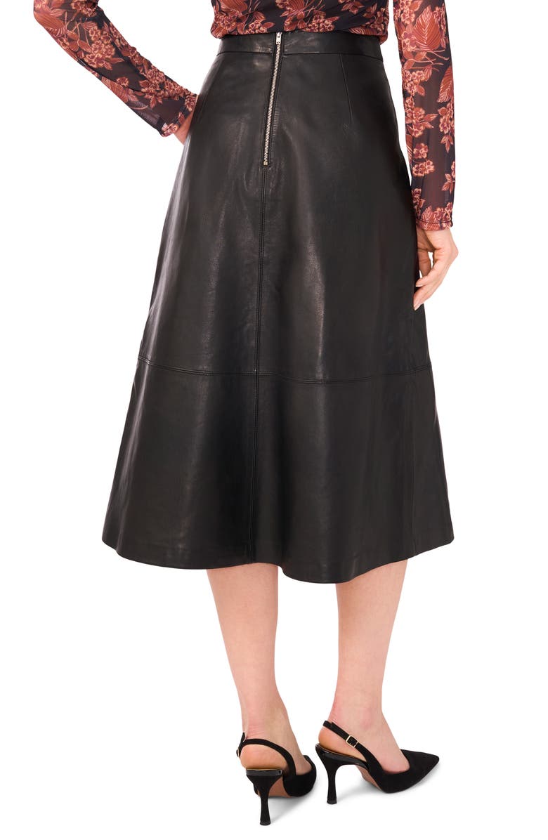 Ted Baker Leather Skirt, Alternate, color, Rich Black