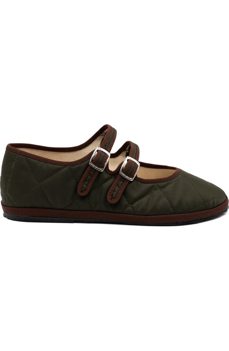 Gondolina Shoes Acqua Alta Mary Jane Waterproof Ballet Flats, Alternate, color, Muschio Green