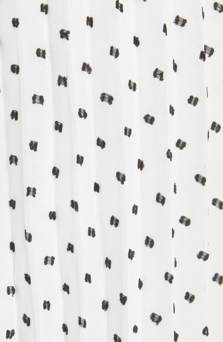 Self-Portrait Pleated Plumetis Dress, Alternate, color, 