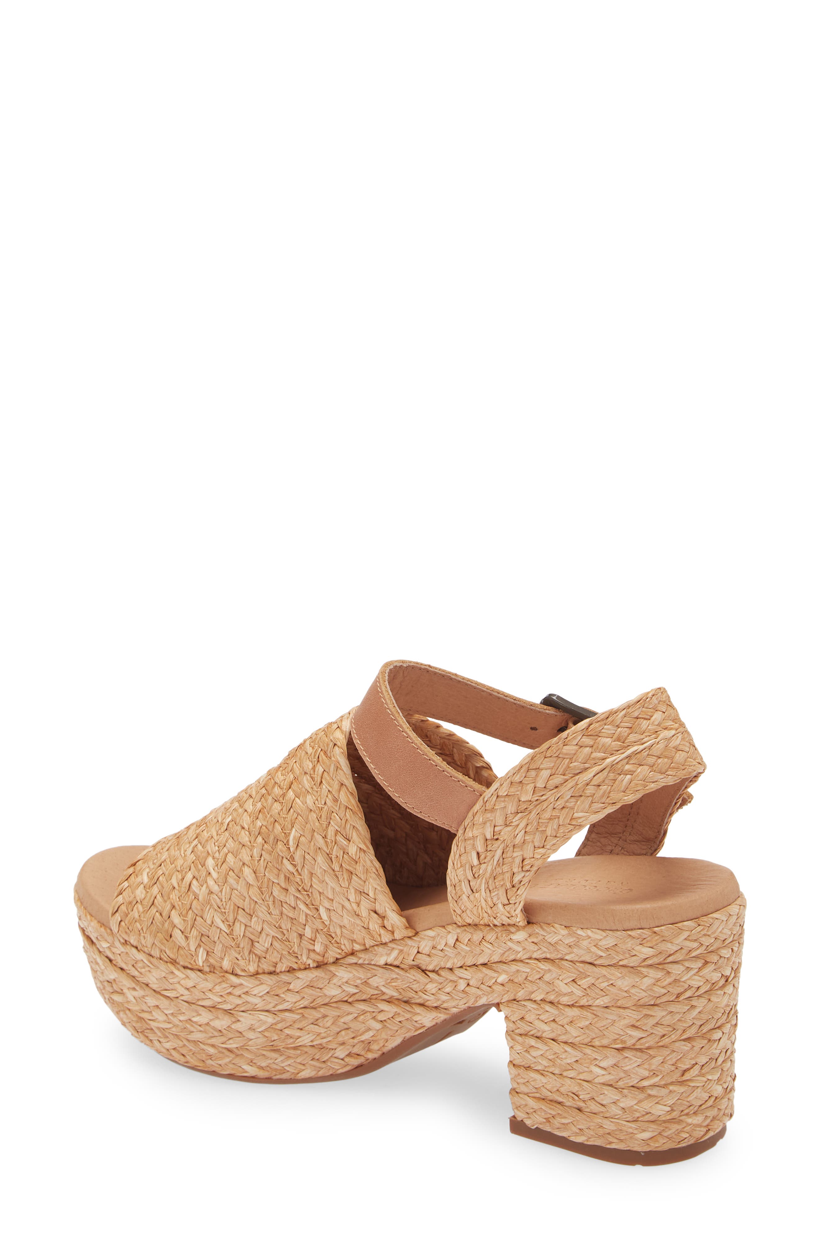 Chocolat Blu Gali Espadrille Platform Sandal, Alternate, color, Toast Raffia