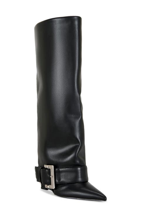 Antonina Belted Wedge Boot (Women)