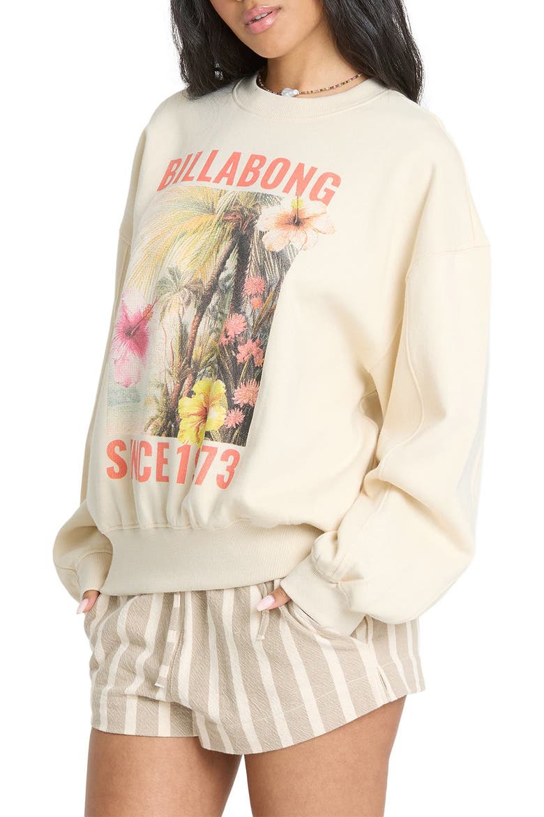 Summer Kendal Graphic Sweatshirt, Alternate, color, WHITE CAP
