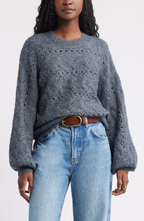 Cable Crewneck Sweater