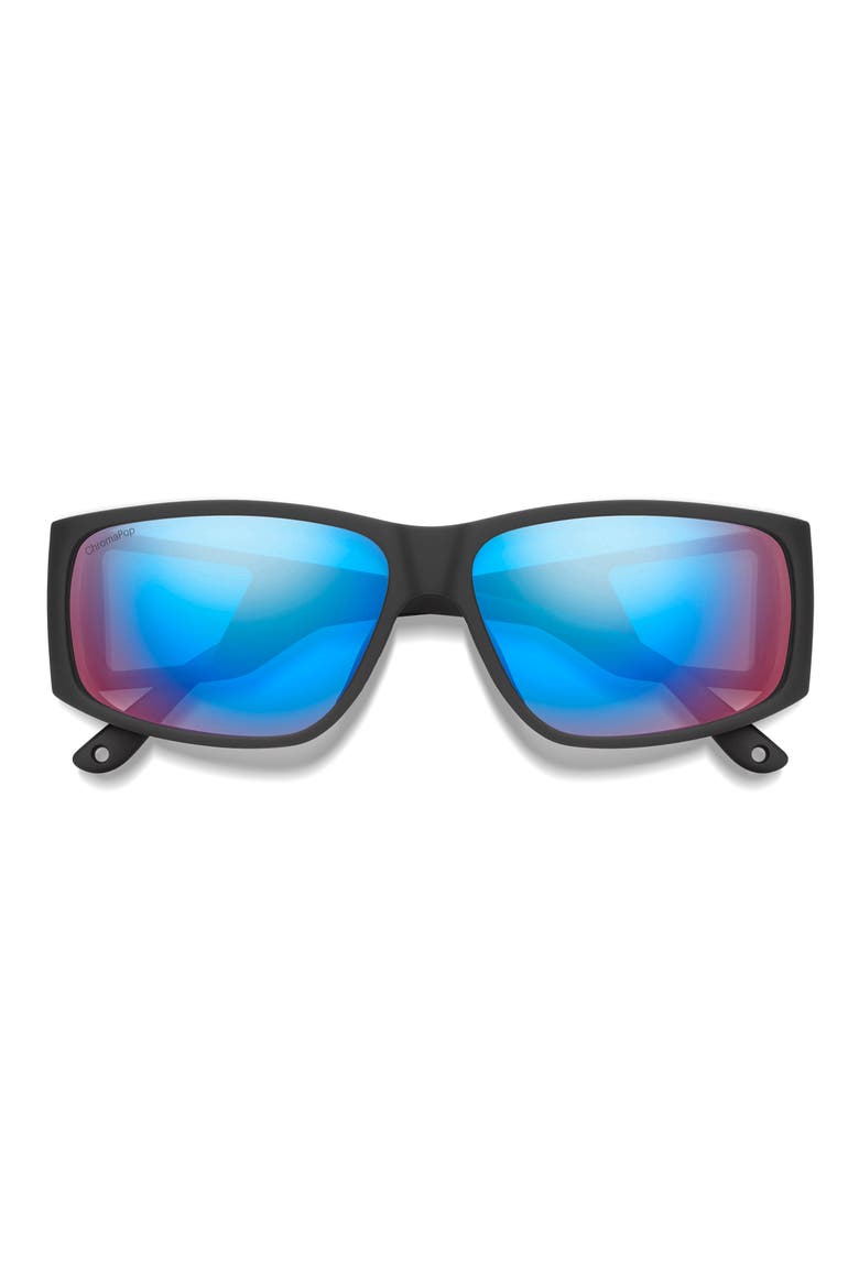 Monroe Peak 62mm Sunglasses, Main, color, MATTE BLACK / ROSE BLUE MIRROR