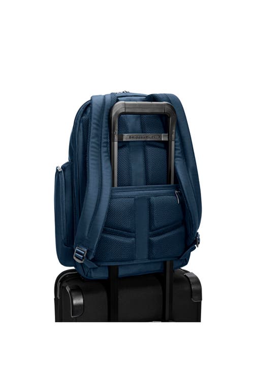 Briggs & Riley Medium Work Cargo Backpack In Navy
