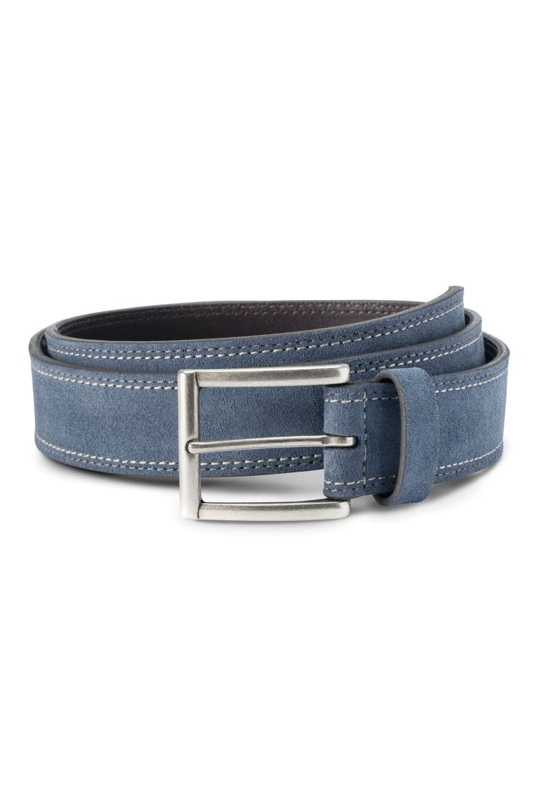 Bourbon Street Suede Belt, Main, color, BLUE