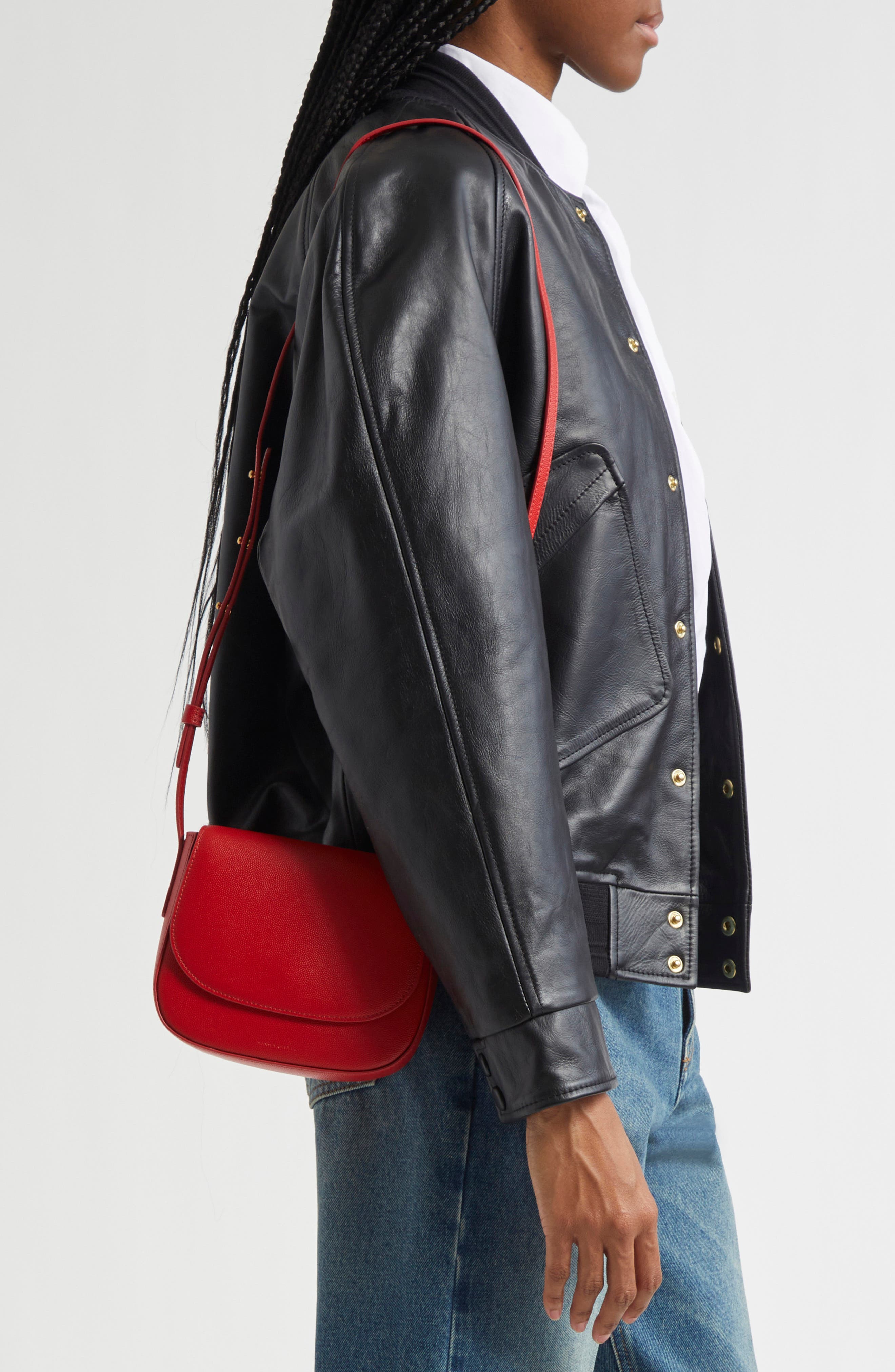 Mansur Gavriel Mini Classic Saddle Crossbody Bag, Alternate, color, 